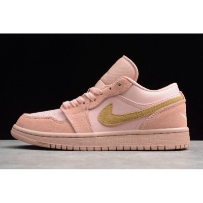 Nike Bayan Air Jordan 1 Low Gs Mercan / Pembe Altın Basketbol Ayakkabısı Türkiye - 9KCLIRZN